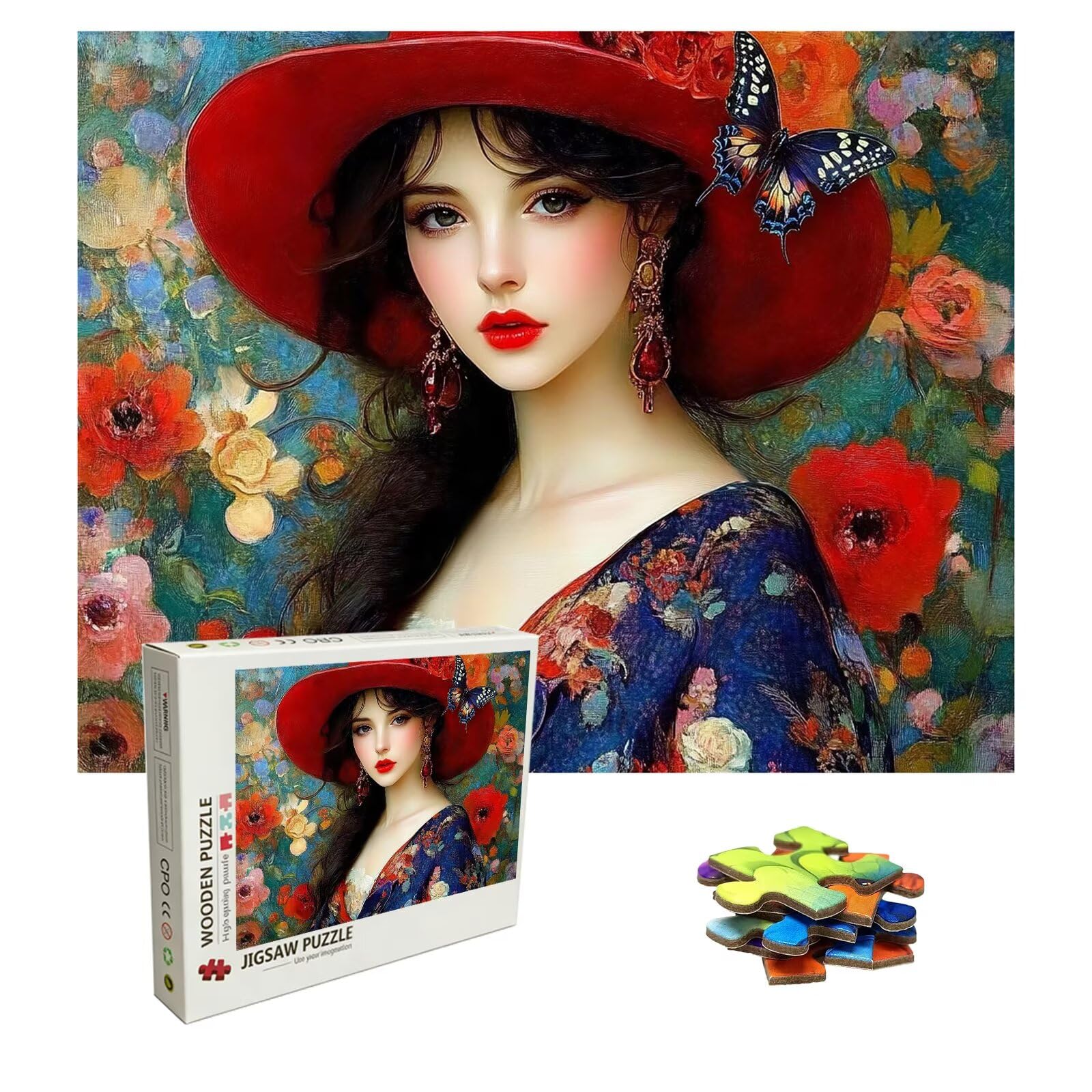 6000 sztuk puzzli dla dorosłych – drewniane puzzle dla dorosłych – puzzle kwiatowe 180 x 100 cm – gry dla dorosłych – dodatkowe zabawne wyzwania – kreatywne prezenty dla mężczyzn i kobiet 8p-540