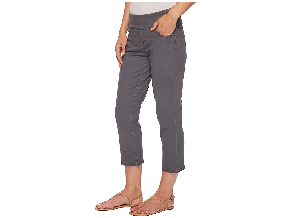 

Jag Jeans Peri Straight Pull-On Twill Crop (Grey Streak) Women's Jeans, Gray
