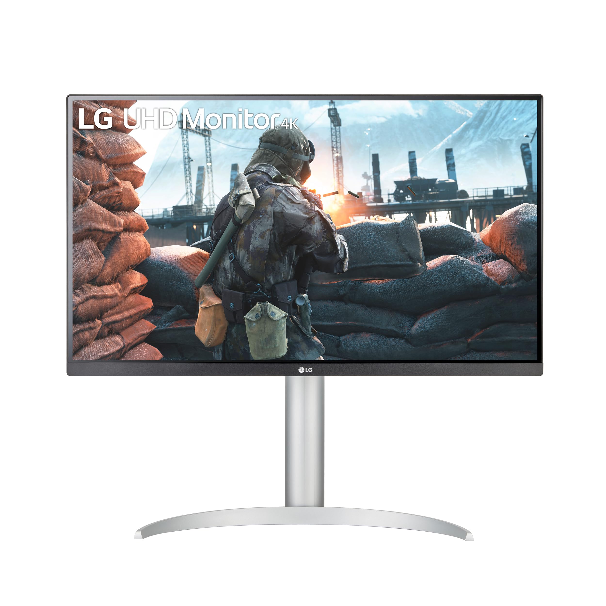 LG 27UP850K-W.AEU 27 Zoll 4K UHD IPS Monitor DisplayHDR 400 USB-C 90W Weiß Schwarz