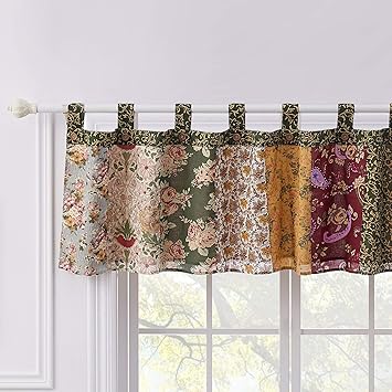 Greenland Home Antique Chic 21 X 84-Inch Cotton Window Patchwork Valance, Multicolor