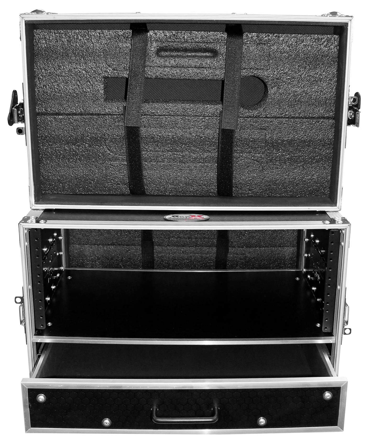 Buy ProX XSWM4U2DR 4U Rack Case w/ 4U Rack Drawer For 19" Amps/Mixers