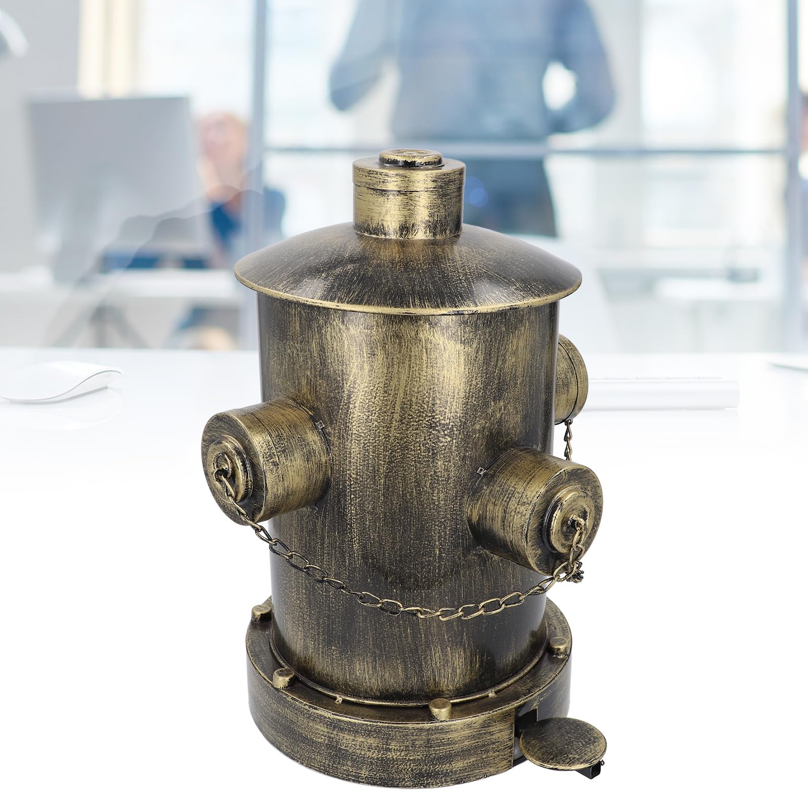 Cubo de Basura para Hidrante de Incendio, Diseño Bronce Antiguo