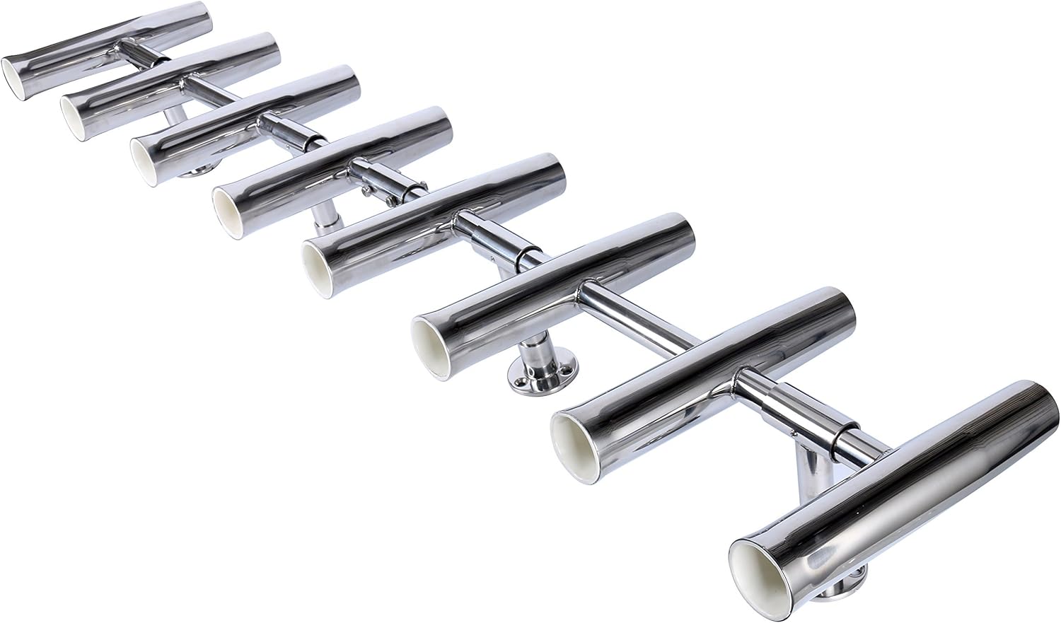 Amarine Made 8 Tube Adjustable Stainless Rocket Launcher Rod Holders , Can Be Rotated 360 Deg
