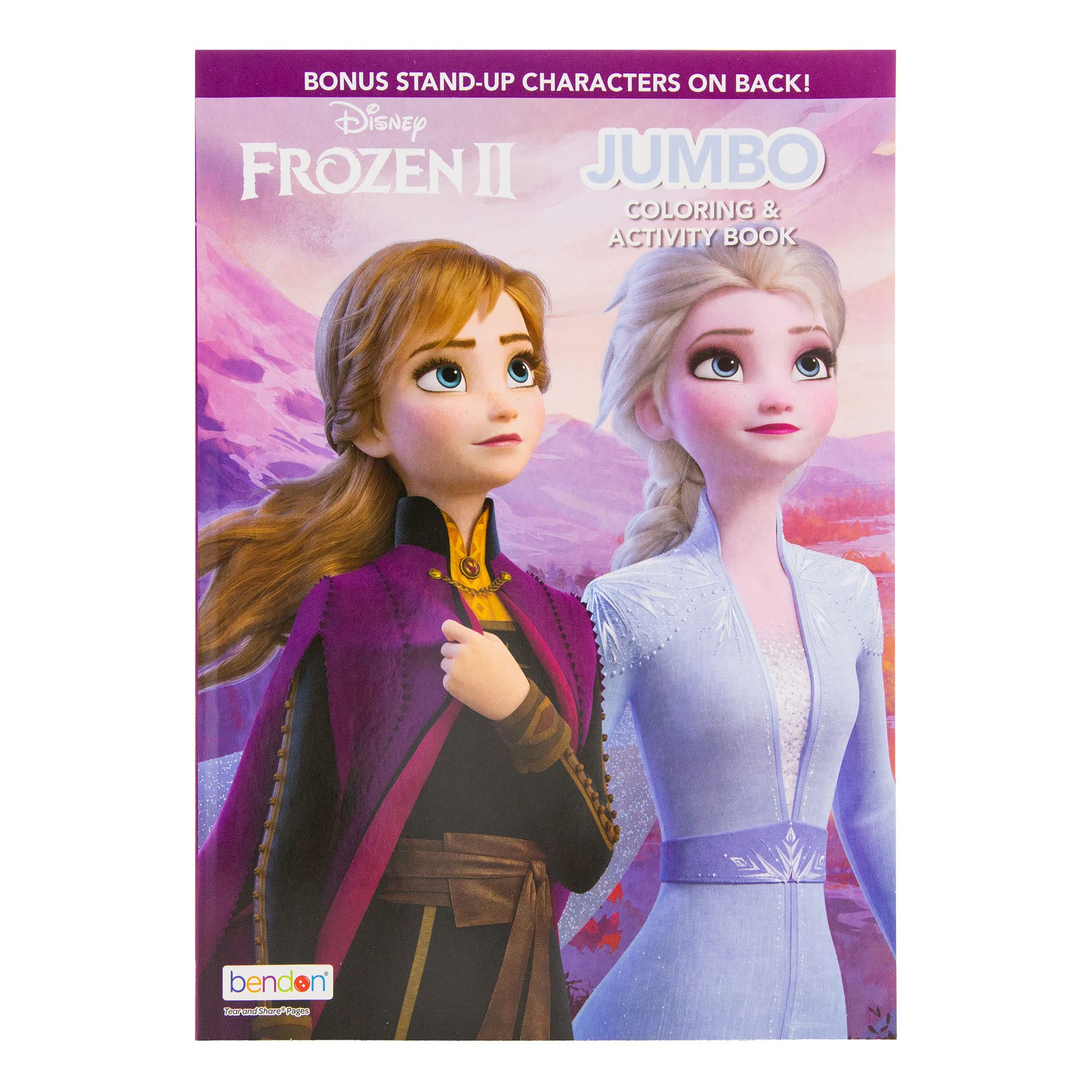 Frozen 2 Coloring Book 1 Titles, Fun Game Workbook for Learning Drawing Coloring, Gift for Kids Toddler Activity at Classroom Home, 80 Pages