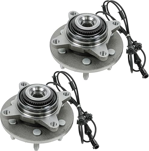 Vista 1253 de TRQ Juego de 2 rodamientos y bujes de rueda trasera izquierda y derecha compatible con Ford Expedition 2007-2010 Lincoln Navigator 2007-2010