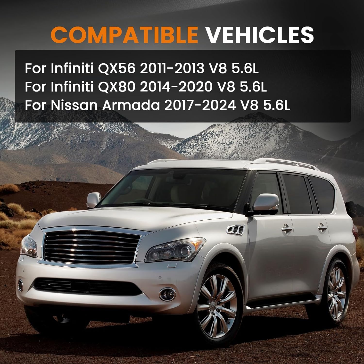 21710-1LA1A Radiator Overflow Bottle Coolant Reservoir W/Hose & Cap Compatible with Infiniti QX56 2011-2013, QX80 2014-2020, Nissan Armada 2017-2024 5.6L Replaces # 217101LA1A