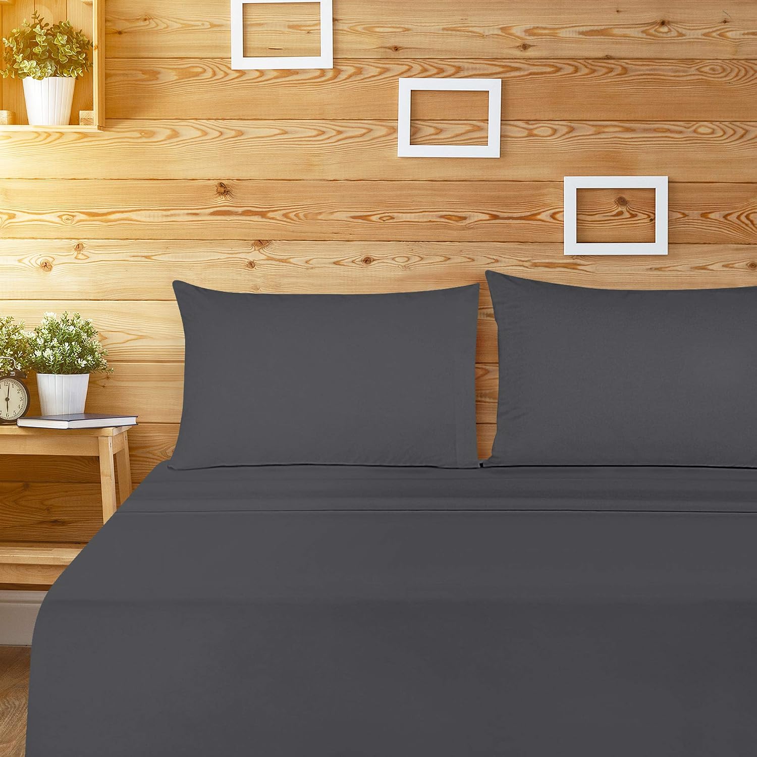 Utopia Bedding Queen Pillowcases - 12 Pack - Bulk Pillowcase Set - Envelope Closure - Soft Brushed Microfiber Fabric - Shrinkage and Fade Resistant Pillow Covers (Queen, Dark Grey)