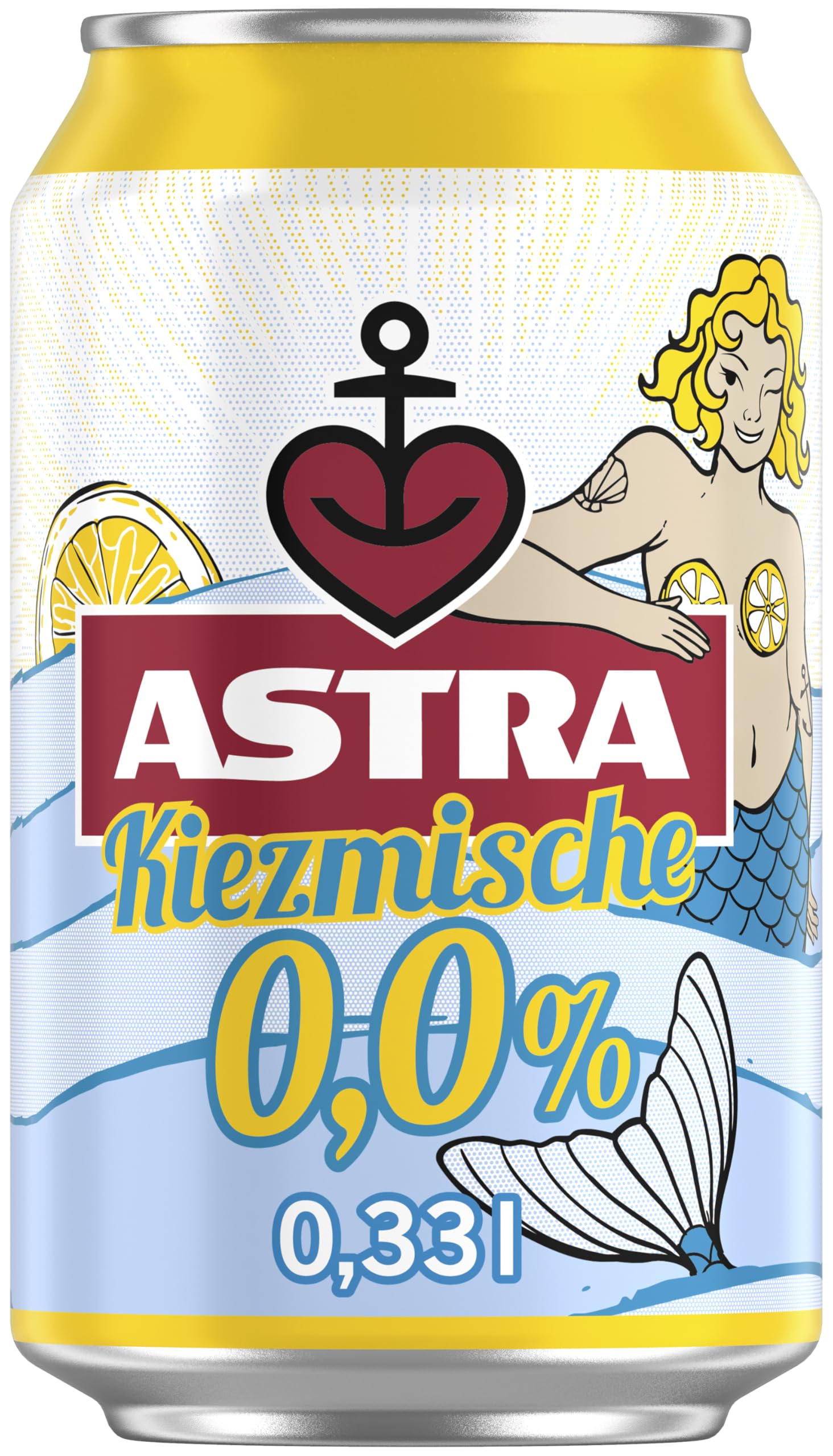 Astra Kiezmische 0,0%, alkoholfreies Radler Alster in der 0,33l Dose Einweg (24 x 0.33 L), gleiche fruchtige Frische