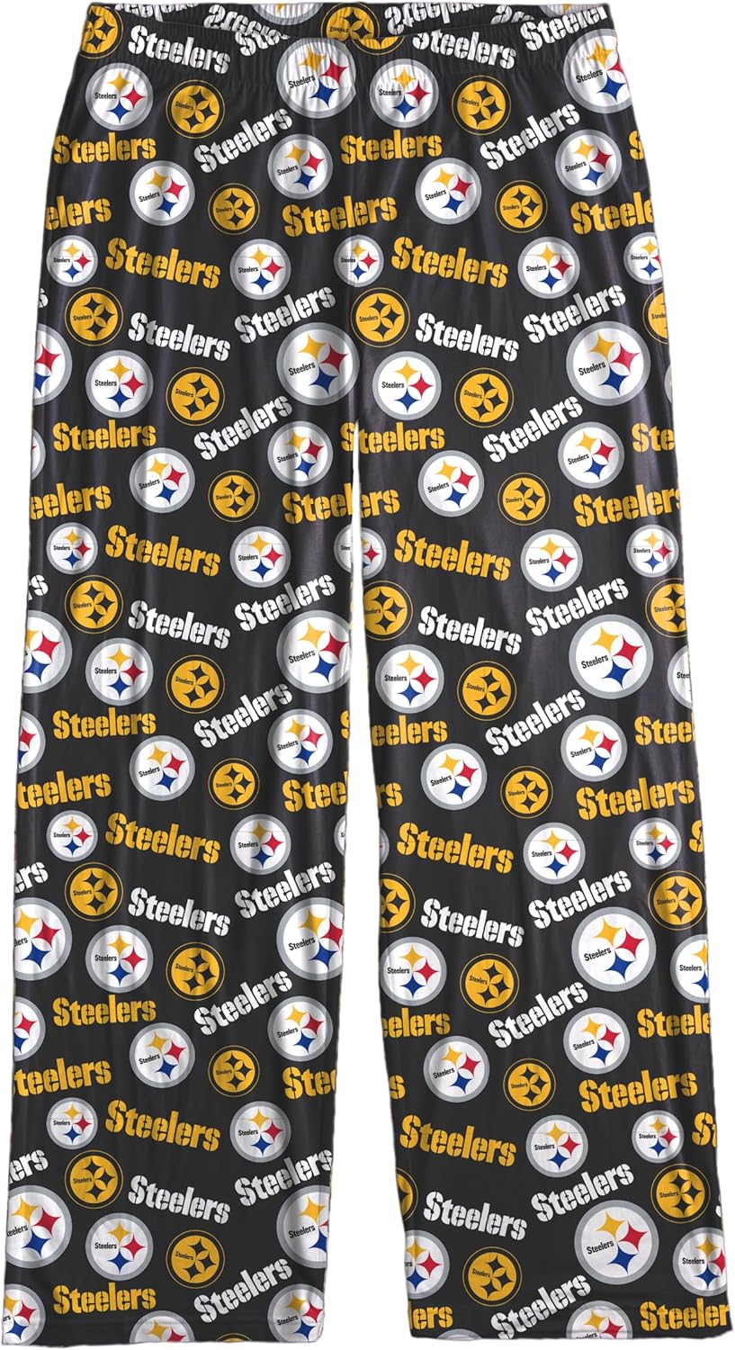 FOCO Pittsburgh Steelers Women's Scatter Pattern Pajama Lounge Multi Color Pants