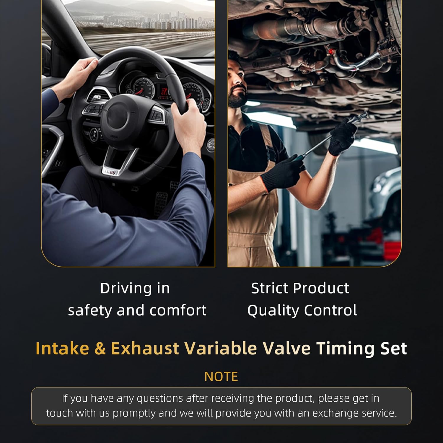 Intake+Exhaust Engine Variable Valve Timing (VVT) Solenoid+Camshaft Sensor+Engine Crankshaft Sensor Kit, for Buick,for Cadillac, for Chevy, for GMC,3.0L/3.6L V6, OE# 12586722 12684186 213-4573