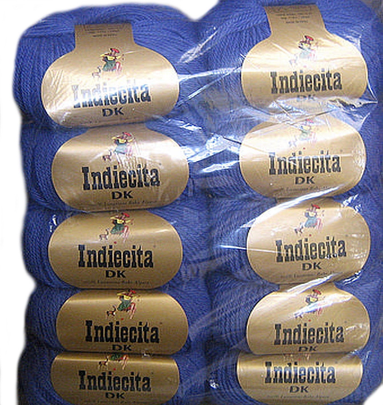 Laine de bébé alpaga péruvien anti-irritation fil bleu 450 g pour tricot doux