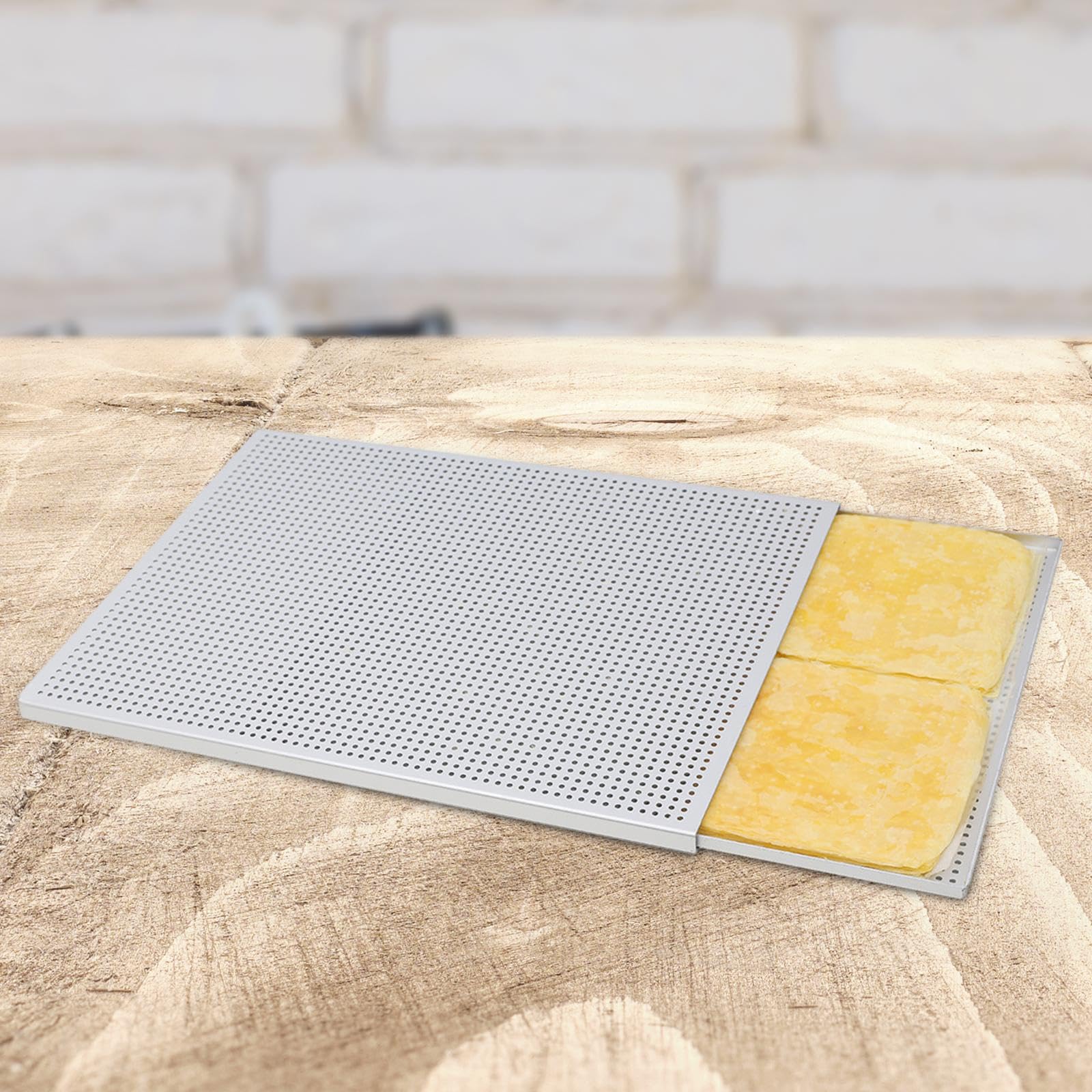 Backblech-Set aus eloxiertem Aluminium, 35 x 25 cm, ofenfest, schnelle Wärmeübertragung für Dessert, Brot, eloxiertes Keksblech, 2er-Set
