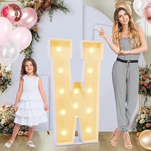 Miniatura 8 de Marquee de 4 pies para letras A, letras iluminadas "Marry Me", letras grandes iluminadas, marquesina grande multifuncional para letras de 4 pies de