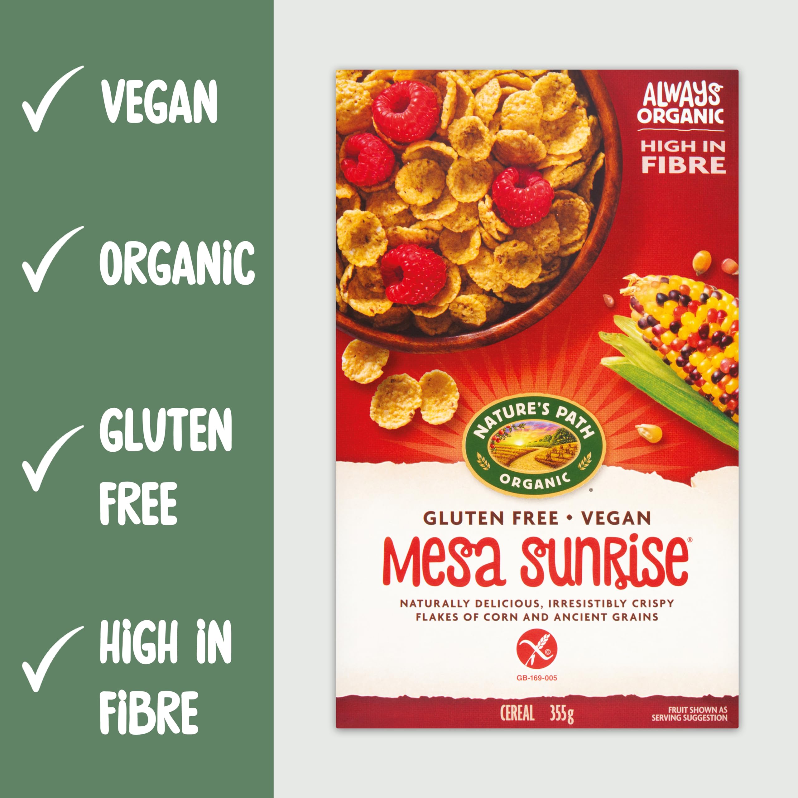 Nature's Path Organic Gluten Free Cereal, Mesa Sunrise, High Fibre