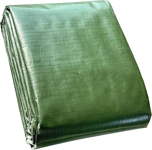 Miniatura 10 de Lona de malla transparente impermeable de 10 mil resistente para resistencia a los rayos UV, lona de invernadero, lona grande con ojales, para