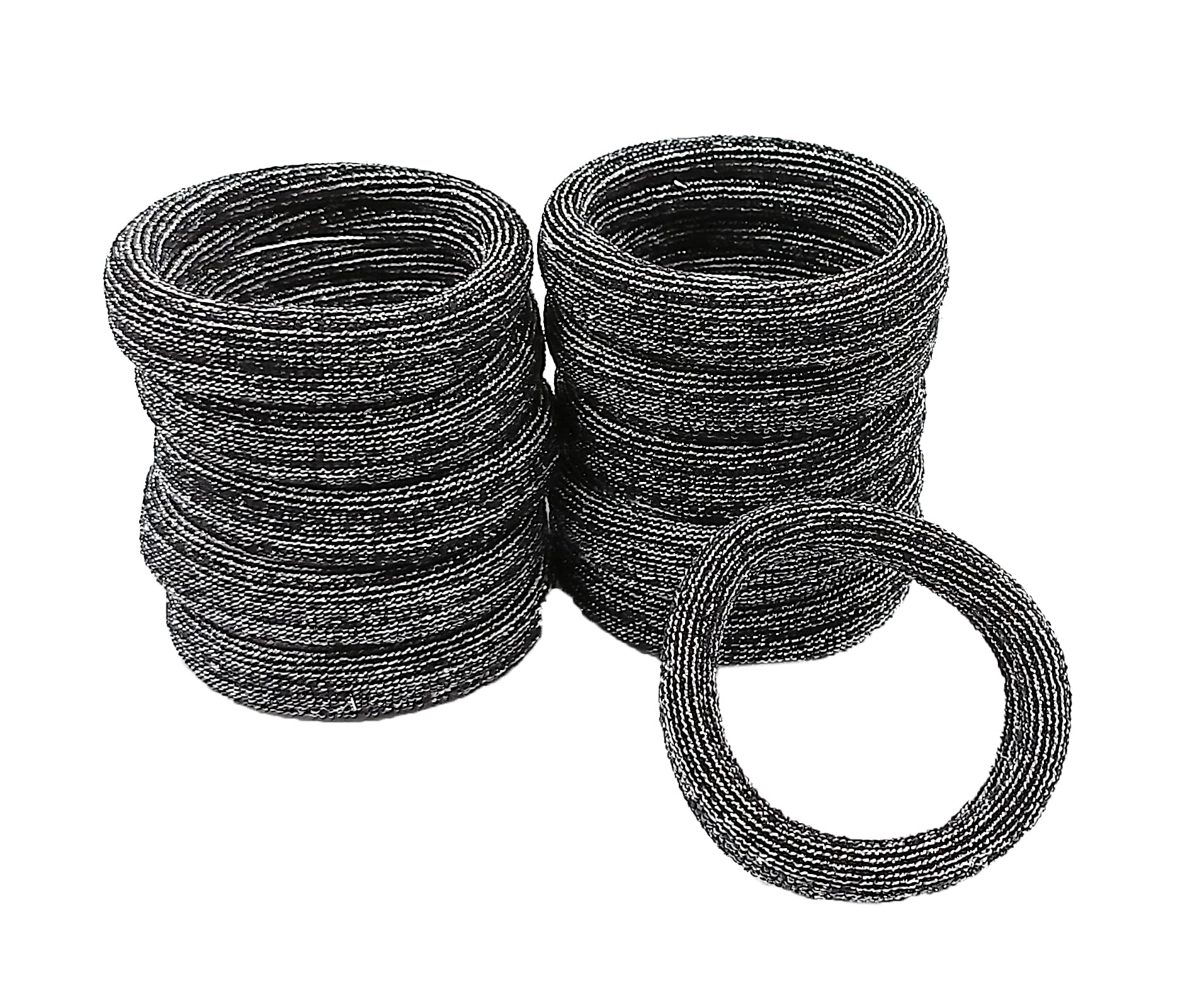 Fairytale Golden Shiny Glittery Black Elastic Hair Rubber Bands Ponytail Holder Stretchable Elastic Bands for Girls and Women. Pack of 10 (B0BC2GXFB9) Amazon Price History, Amazon Price Tracker