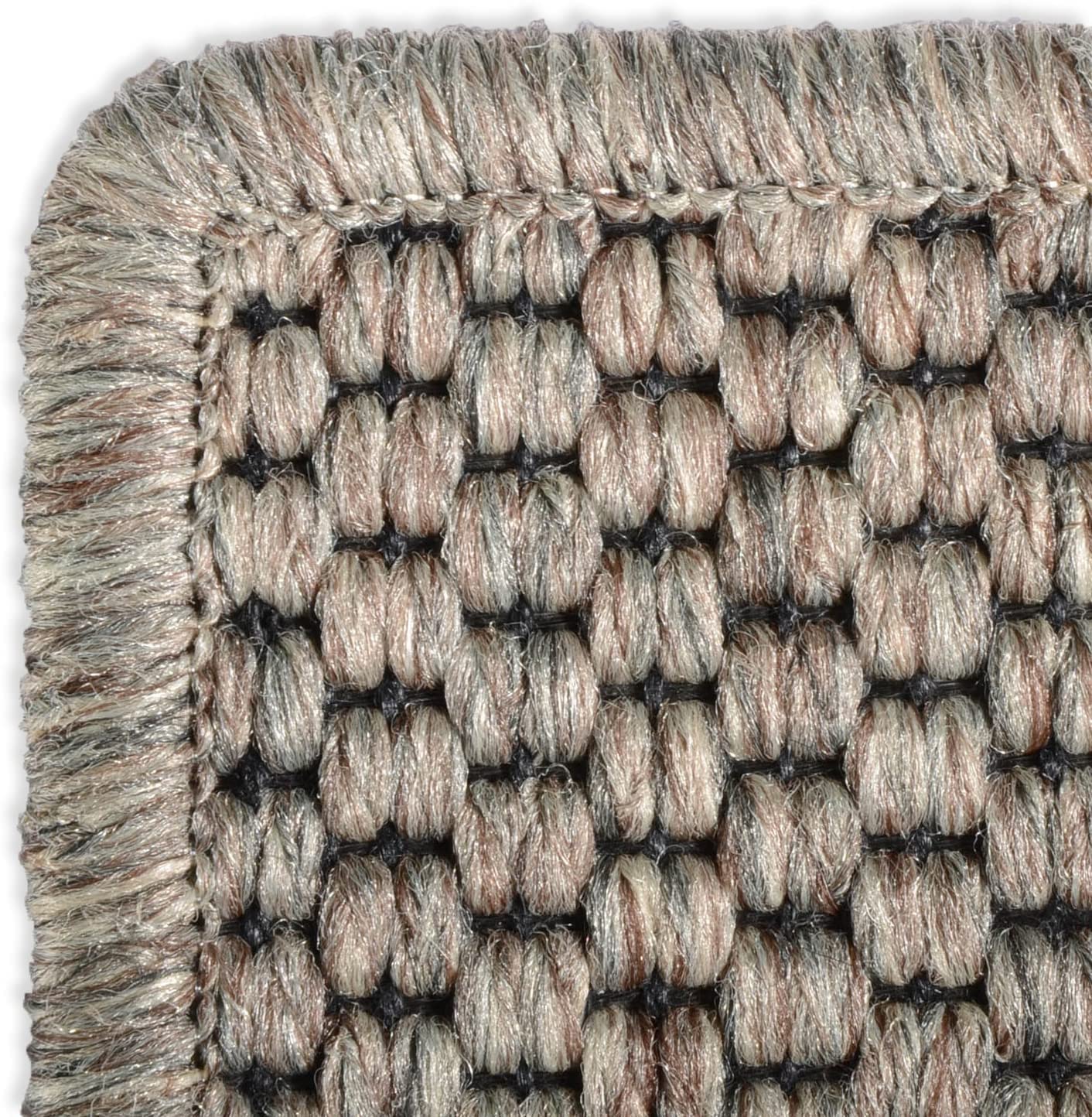 casa pura Teppich Läufer für Küche, Flur & Wohnraum - Teppichläufer auf Maß in Sisal Optik - Meterware - Flurteppich - Küchenläufer - Wohnzimmer Teppich (Kalkuta, Taupe, 80x400cm (BxL))