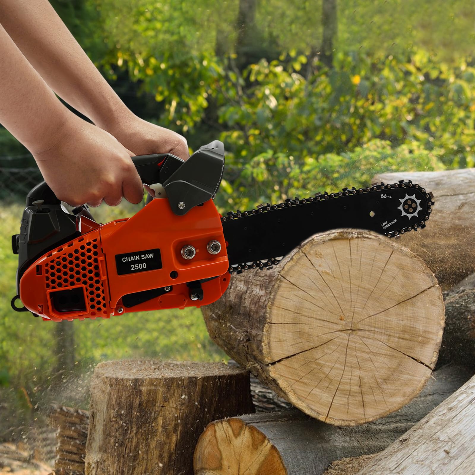 Amazon.com: 12in Gas Chainsaw 2-Stroke 25.4cc Gasoline Chain Saw Amazon.com: 12in Gas Chainsaw 2-Stroke 25.4cc Gasoline Chain Saw