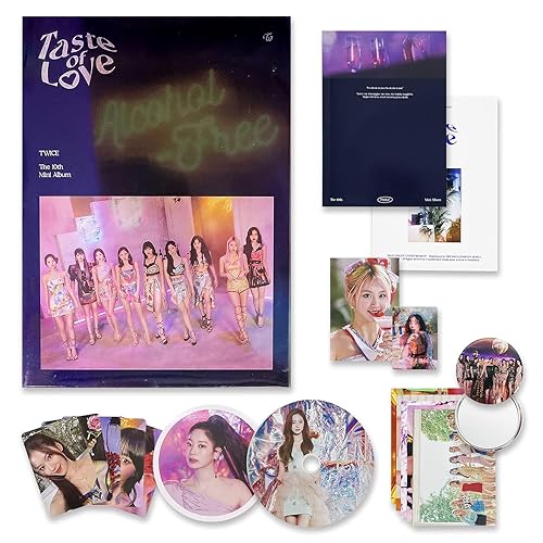 TWICE 10th Mini Album - Taste of Love [ Fallen Ver. ] Photobook + CD-R + Booklet + Lenticular + Tasting Card + Coaster + Photocard