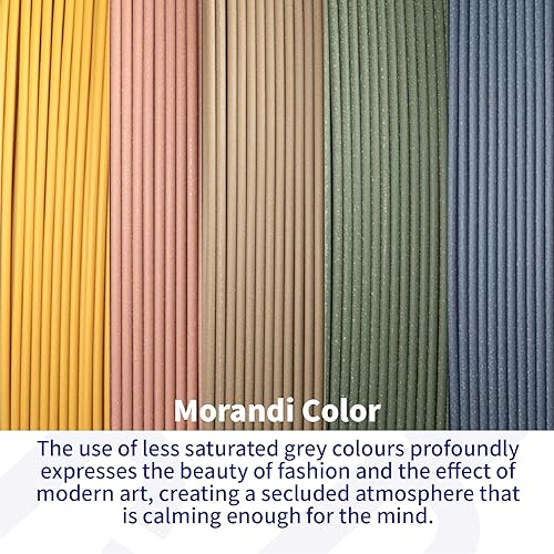 Miniatura 3 de JUSTMAKER Filamento de impresora 3D PLA+ mate, carrete de cartón mejorado, +-0.001in, 0.069in, 2.2lbs, verde mostaza