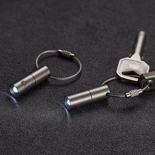 Miniatura 8 de KeyUnity KP05ST Bolt Action Pen con clip y KF00 Mini llavero de titanio Linterna LED Bundle