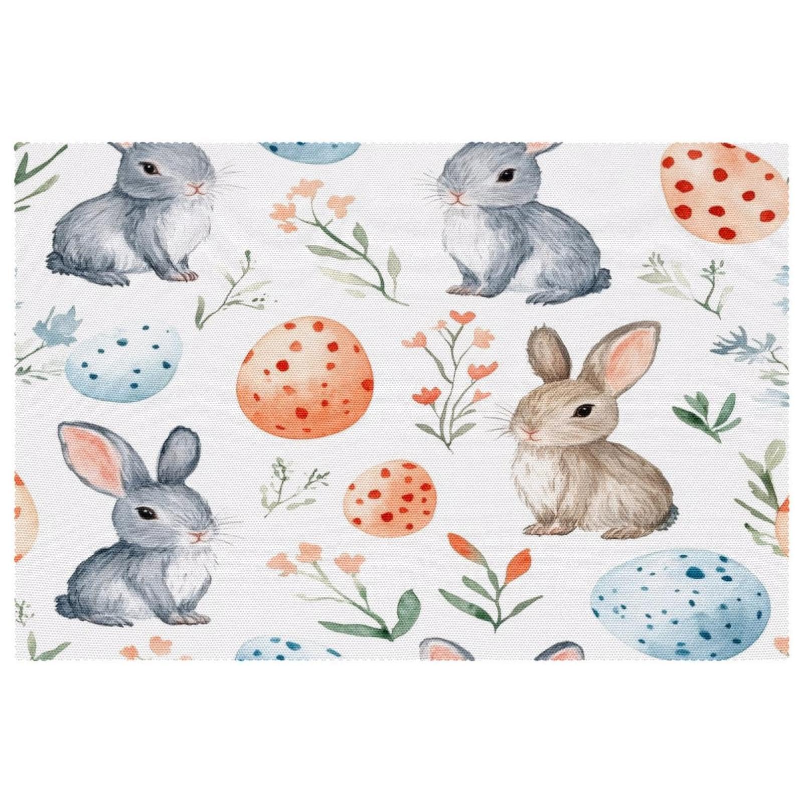 Sets de table en tissu Oxford lavables et résistants à la chaleur (Lot de 4) pour cuisine