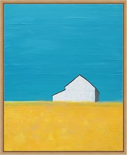 Amanti Art Framed Canvas Wall Art 20x16 Its a Barn by Jan Weiss, Framed Wall Art Canvas, Landscapes Artwork, Modern Contemporary Decor, Small Poster Painting for Living Room, Bedroom, Bathroom