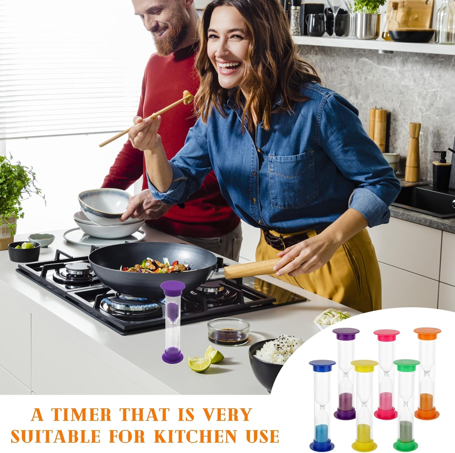 56 Pcs 2 Minute Sand Timer, Mini Hourglass Bulk Sand Clock Timer, Mini Toothbrush Timer Sandglass for Adult in Kitchen Games Office (7 Colors)