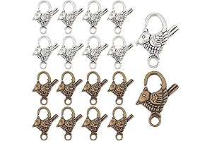 PH PandaHall 20pcs Lobster Claw Clasps for Jewelry Making