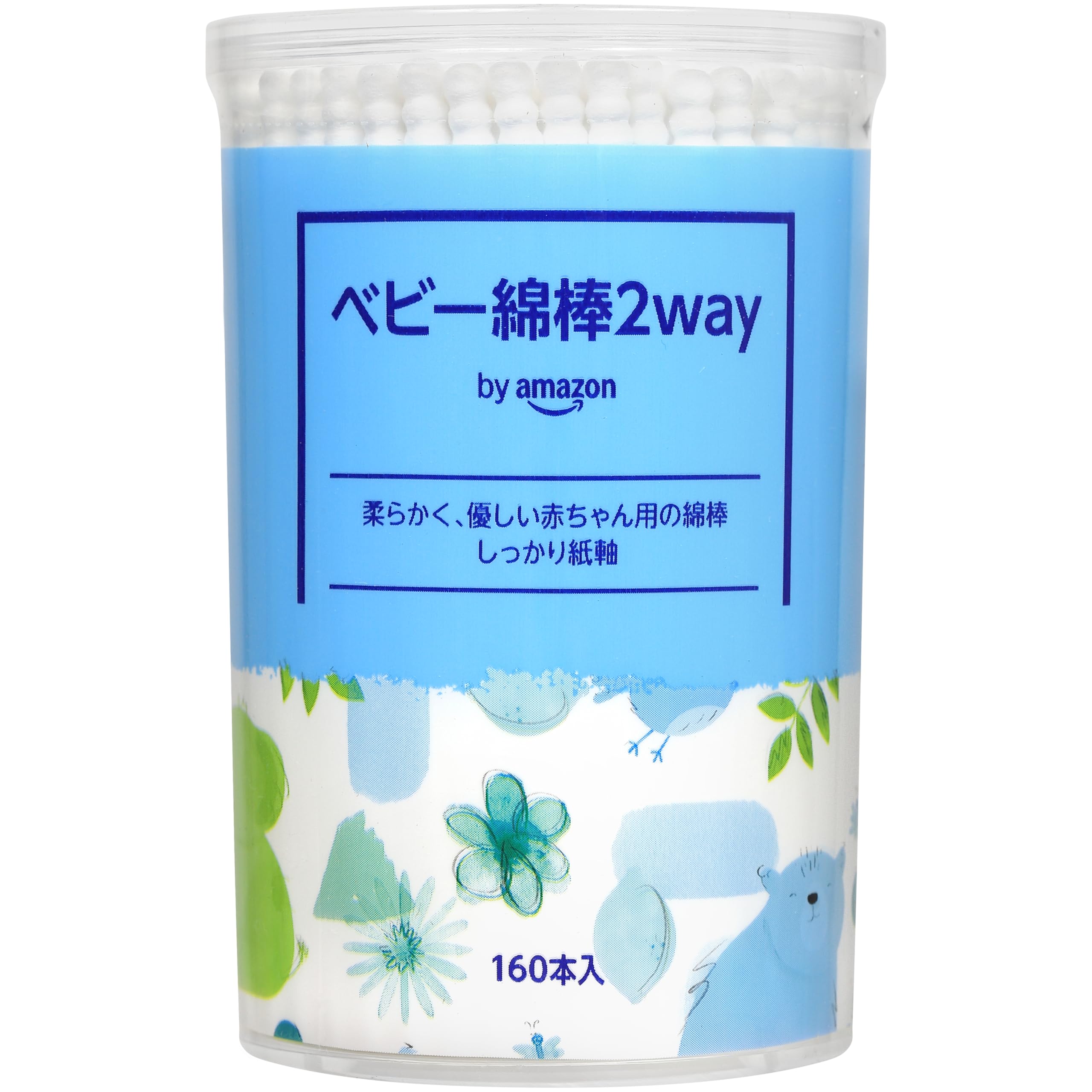 by Amazon ベビー綿棒 2way 160本x6個
