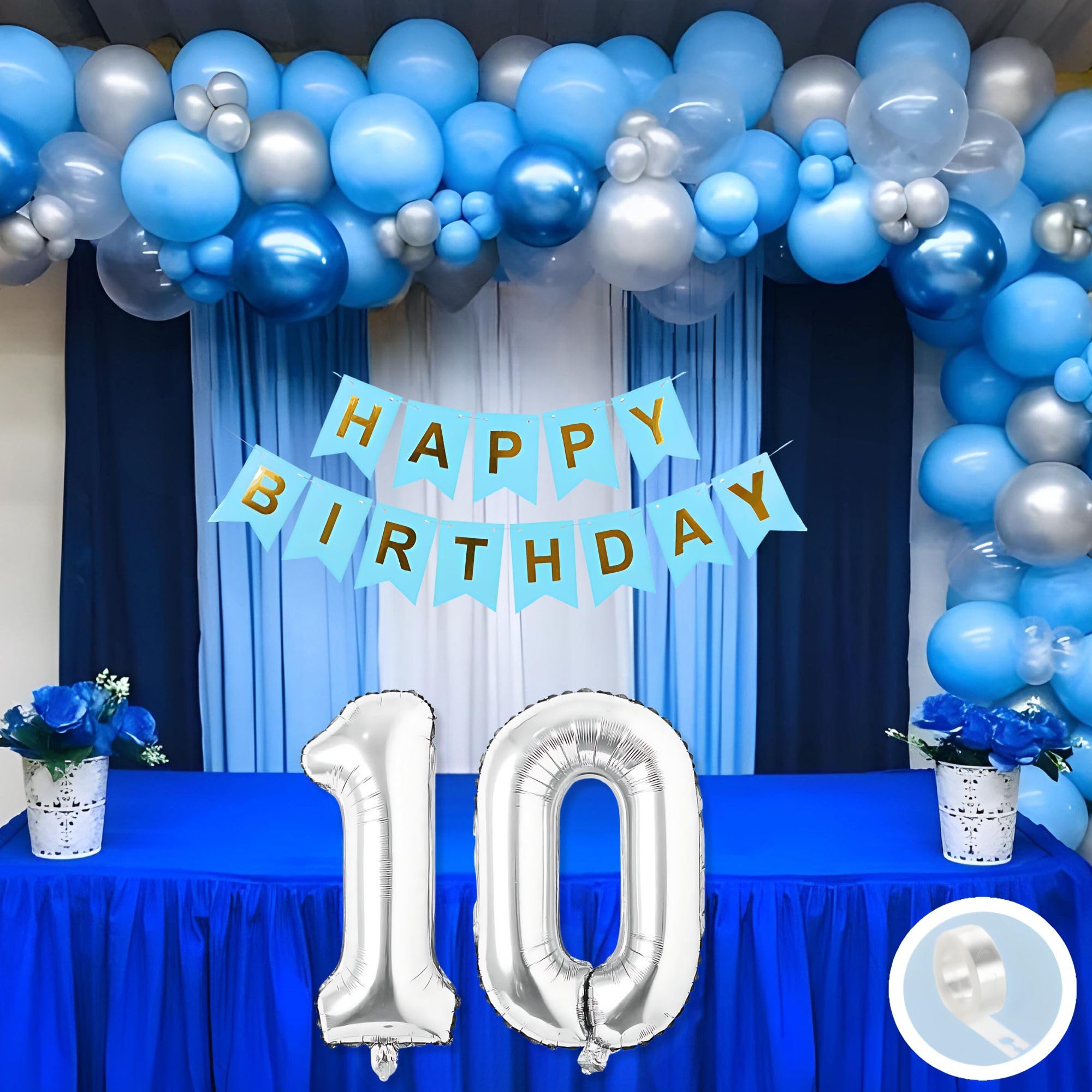 10th Birthday · White, Blue