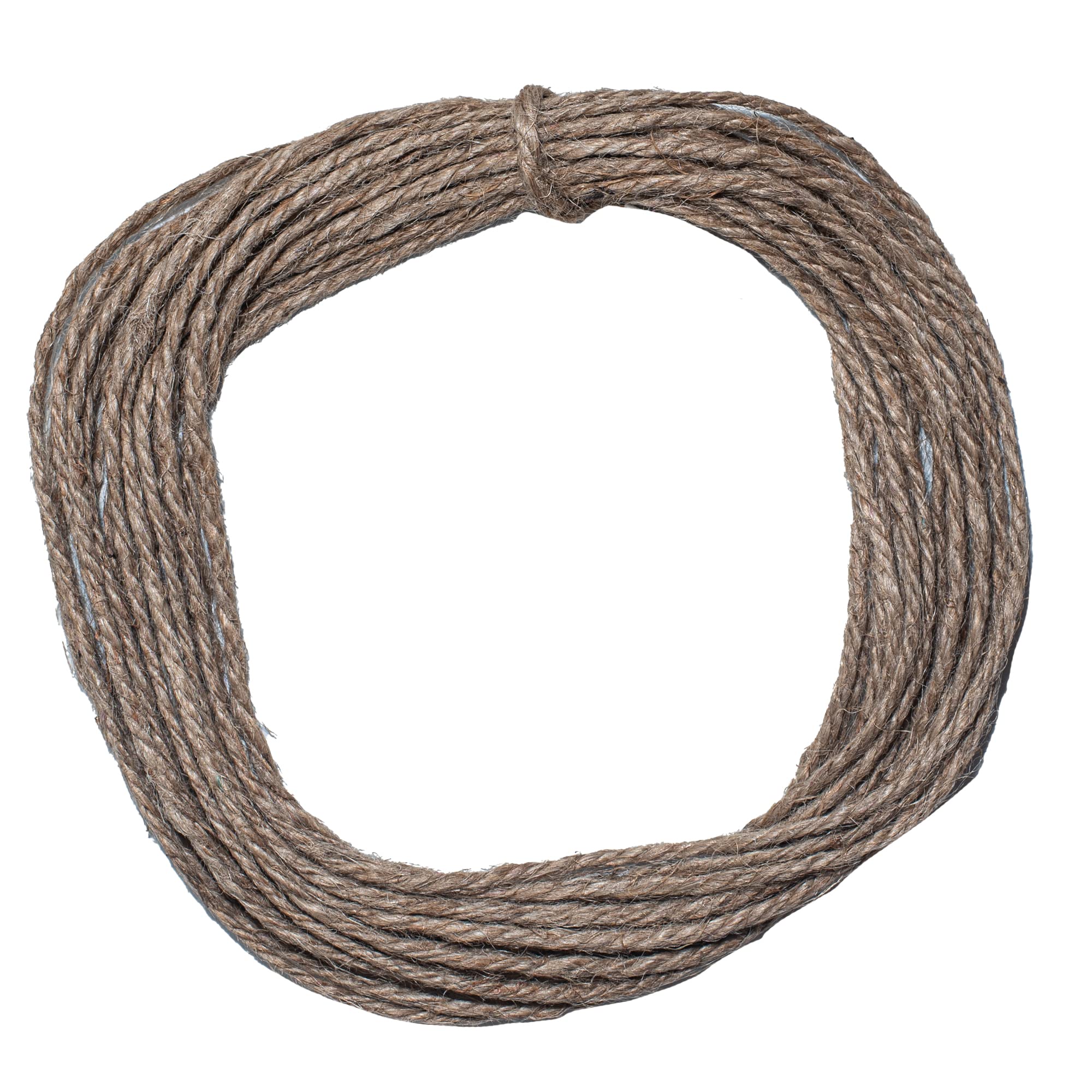 Twisted Jute Rope - SGT KNOTS - Thick Heavy Duty 3 Strand Jute Ropes - Strong All Natural Jute Fibers - Crafts & Crafting, Garden & Gardening, Bailing, Packing, Survival, Home Decor (1/8 in x 25 ft)