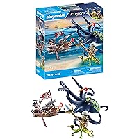 PLAYMOBIL Pirates 71419 Pirata Contro Piovra Gigante, Pirati Contro Deepers