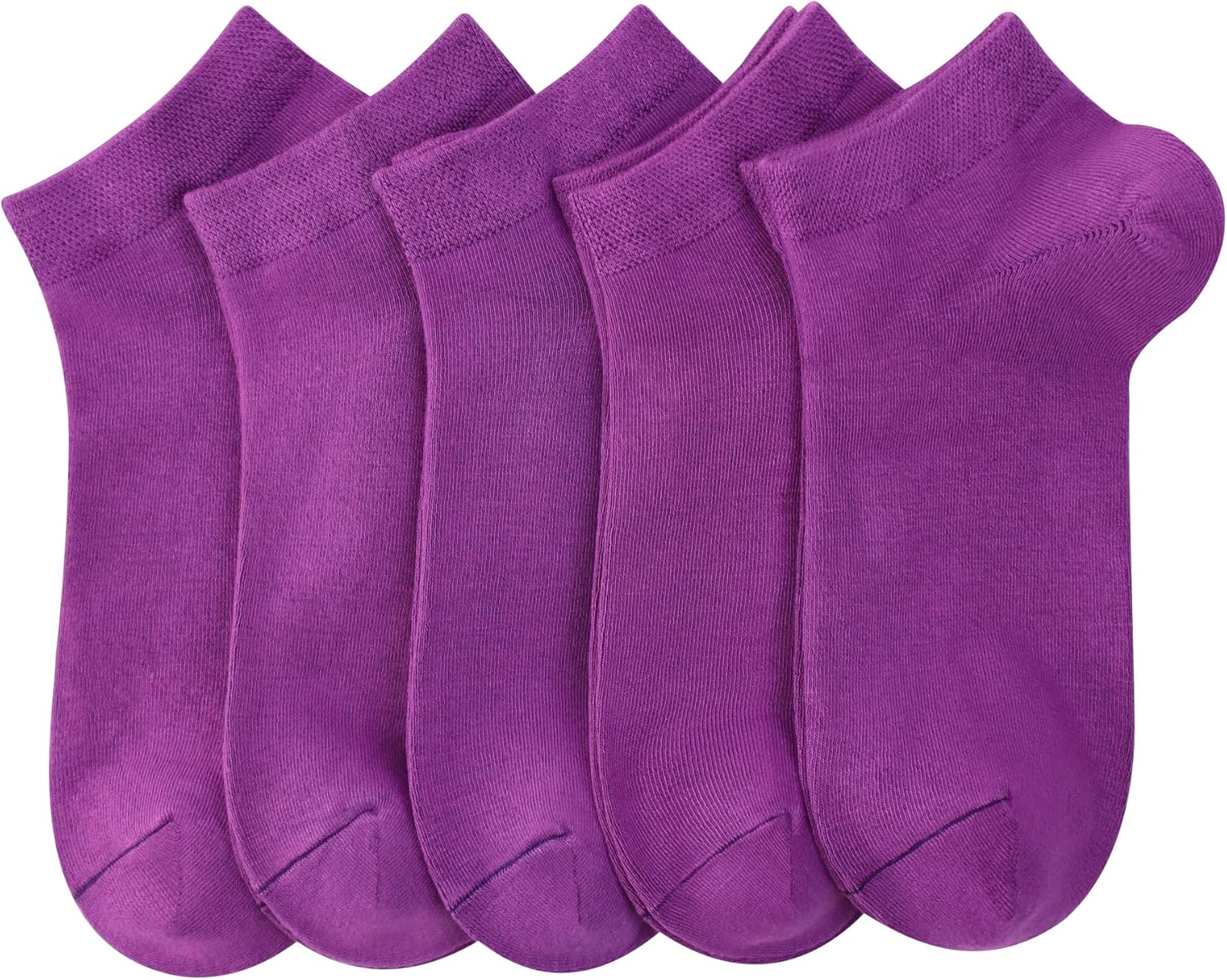 SERISIMPLE Women Viscose Bamboo Ankle Socks Low Cut Thin Sock Lightweight Pastal Color Soft Sock 5 Pairs