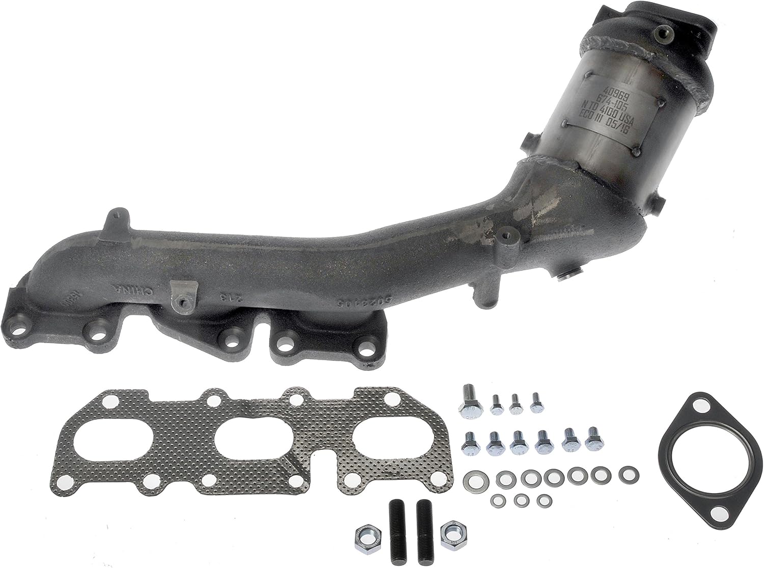 Dorman 674-105 Passenger Side Manifold Converter - Not CARB Compliant Compatible with Select Kia Models (Made in USA)
