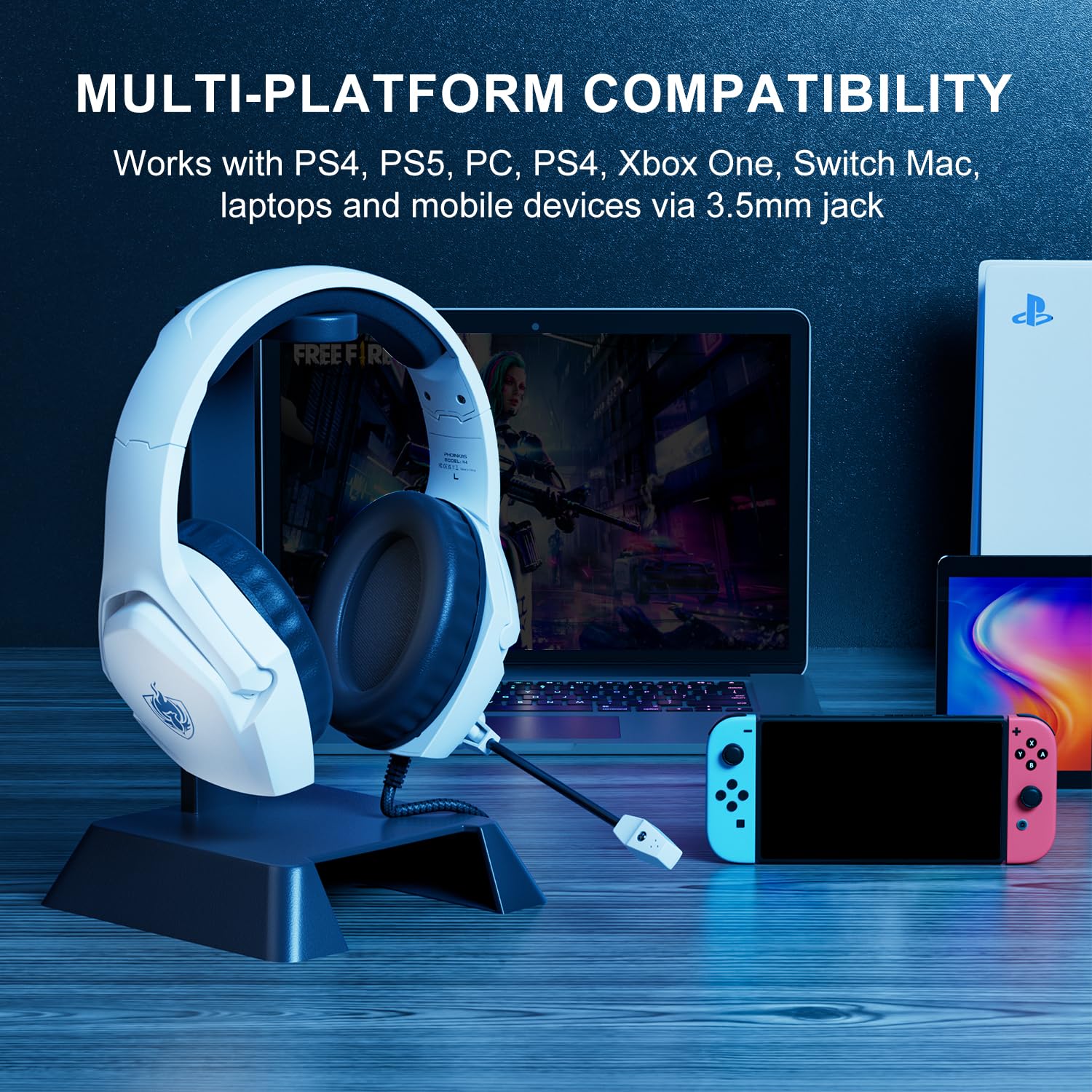 Amazon.co.jp: YOTMS ゲーミングヘッドセット PS5/PS4/Switch/H-4 PC