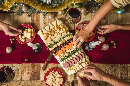 Vista 75 de Cheese Bros Game Day Caja de regalo de lujo Fresco de Wisconsin Incluye goudas, cuajada, queso cheddar envejecido de 8 años, mostaza, salchicha