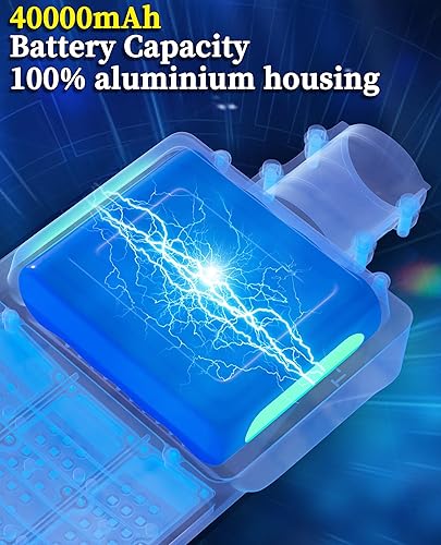 Miniatura 3 de JAYNLT Y-6500W - Luces solares de calle al aire libre, 650000LM 6500K de alta potencia luces de estacionamiento comercial del atardecer al amanecer,