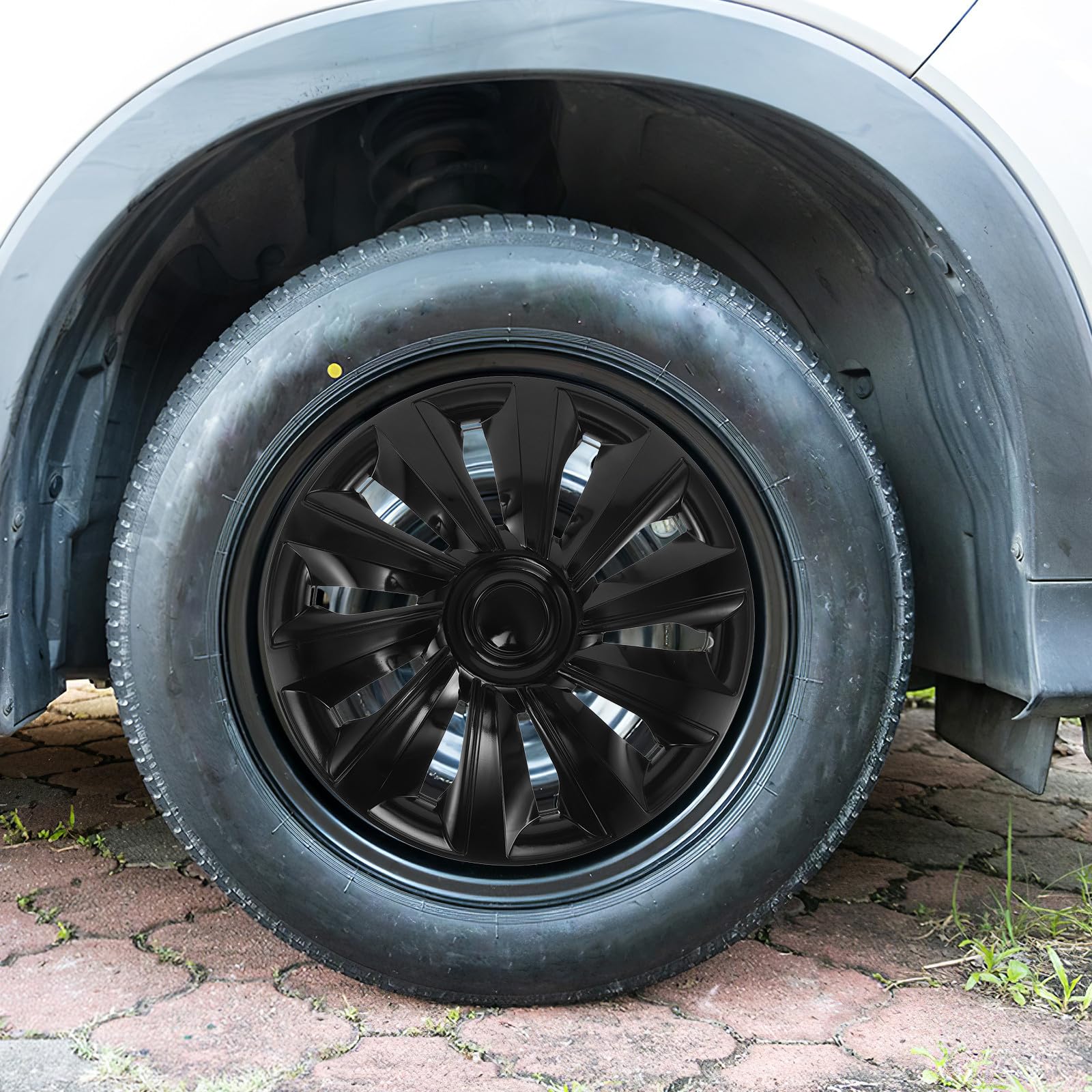 Tapacubos de Alta Resistencia para Llantas de 14 Pulgadas, 4 Unidades, Diseño Decorativo para SUV, Accesorios Exteriores para Ruedas de Coche, Protección Automotriz