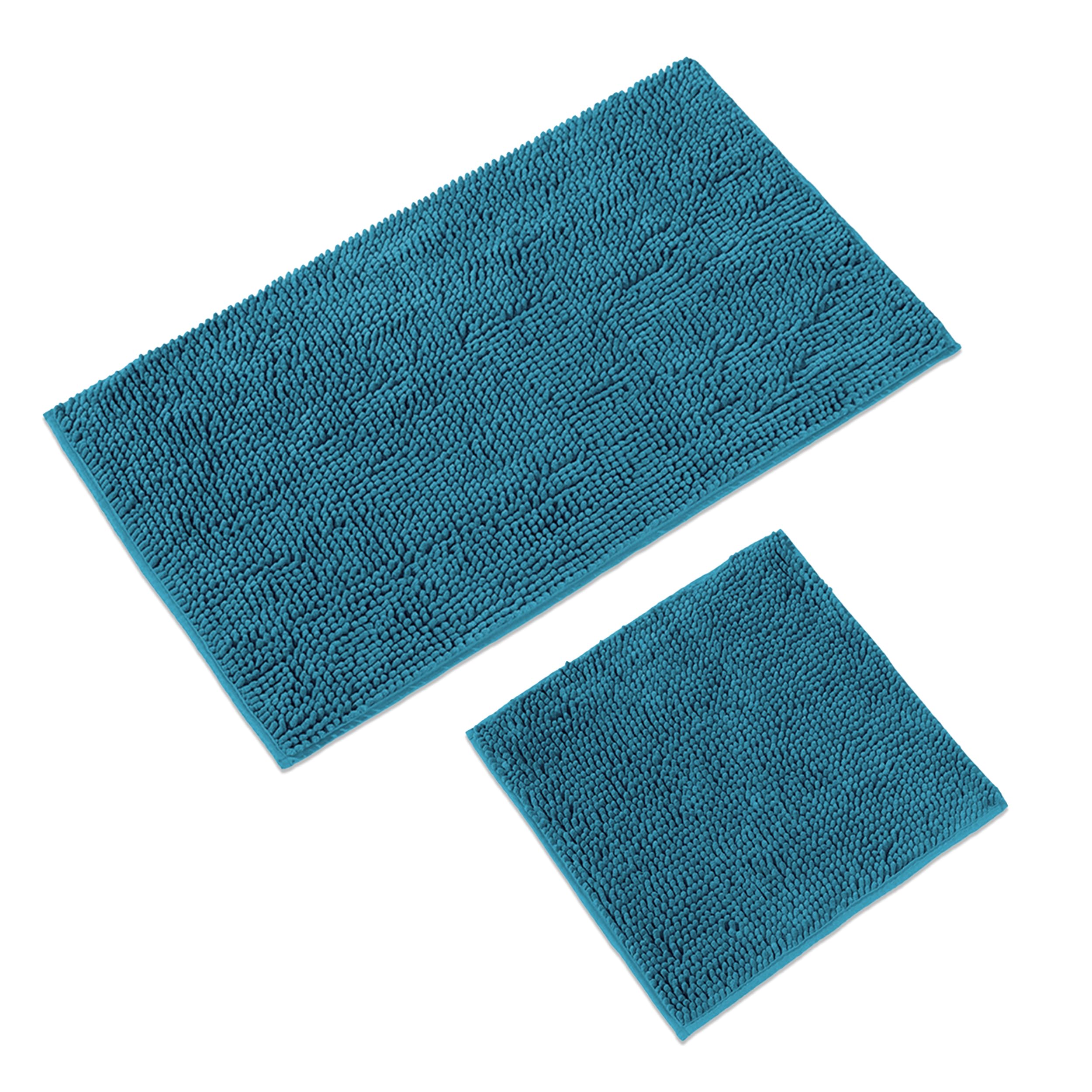 WohnDirect Alfombra Baño Petrolo 45x45cm • Alfombrilla baño Antideslizante y Lavable • Cómoda Y Súper Absorbente — view 78