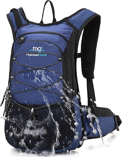 Mochila de hidratación aislada con vejiga libre de BPA de 2 litros, mantiene el líquido fresco hasta 5 horas, para correr, senderismo, ciclismo,