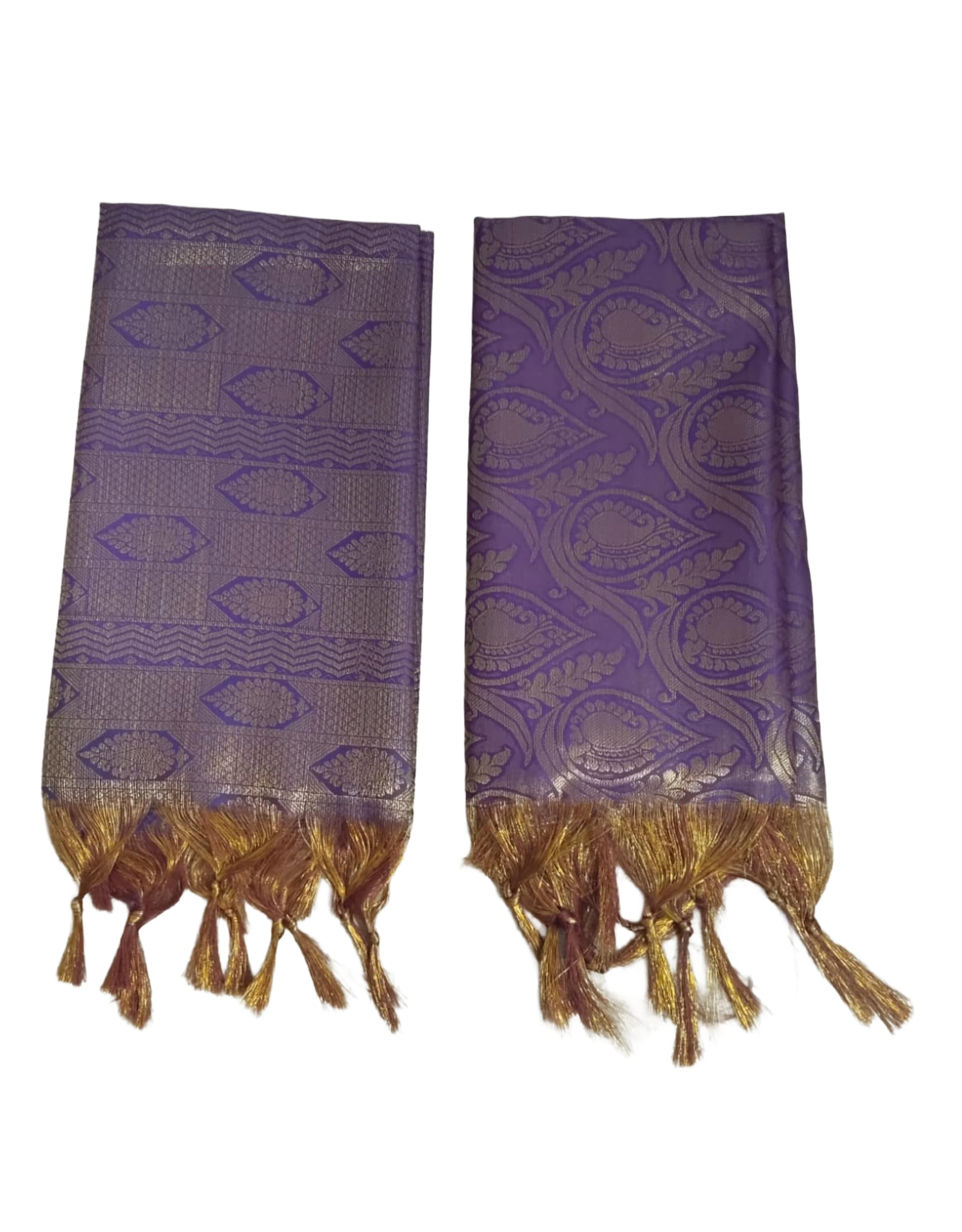 sajaea ™ Purple Brocade Felicitation Shawls for Guest Honour – Pack of 2 | 2 Mtr Each | Premium Woven Traditional Welcome Shawls | Ideal for Weddings, Temple, Cultural & Religious Events | Unisex-picture-23