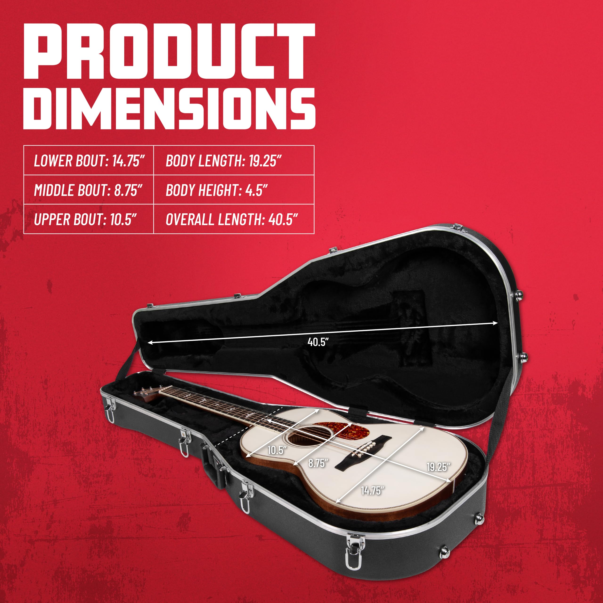 アコースティックギター　ハードケース　パーラーサイズ Amazon.com: Gator Cases Lightweight ABS Molded Hardshell