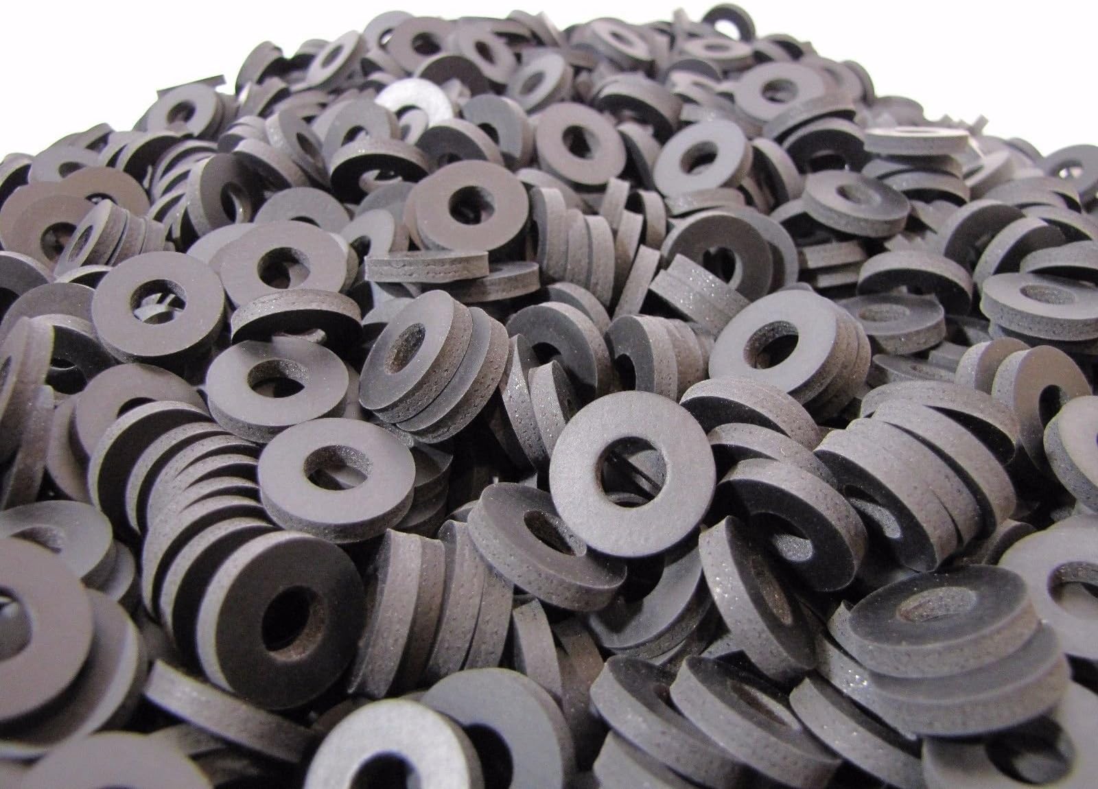 (100) Rubber Washers | Nylon Reinforced Neoprene Washers | 3/4 X 5/16 X 1/8 Inch