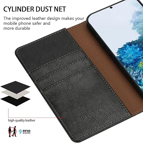 Miniatura 4 de Funda tipo cartera para Samsung Galaxy S20 Plus con bloqueo RFID, soporte de ranura para tarjetas, funda protectora de cuero con tapa magnética