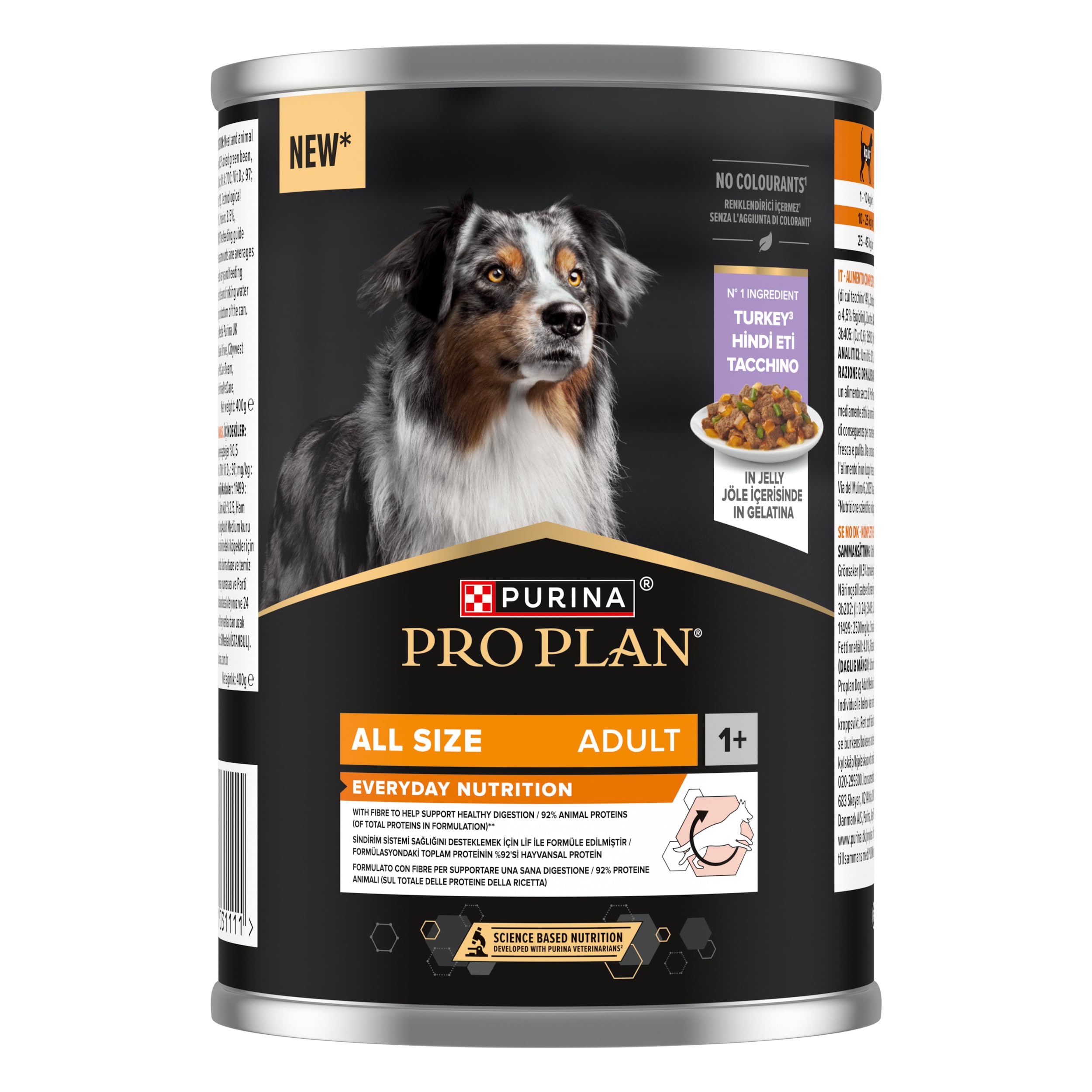 Purina Pro Plan mokra karma dla dorosłych psów z indykiem, 12 x 400 g