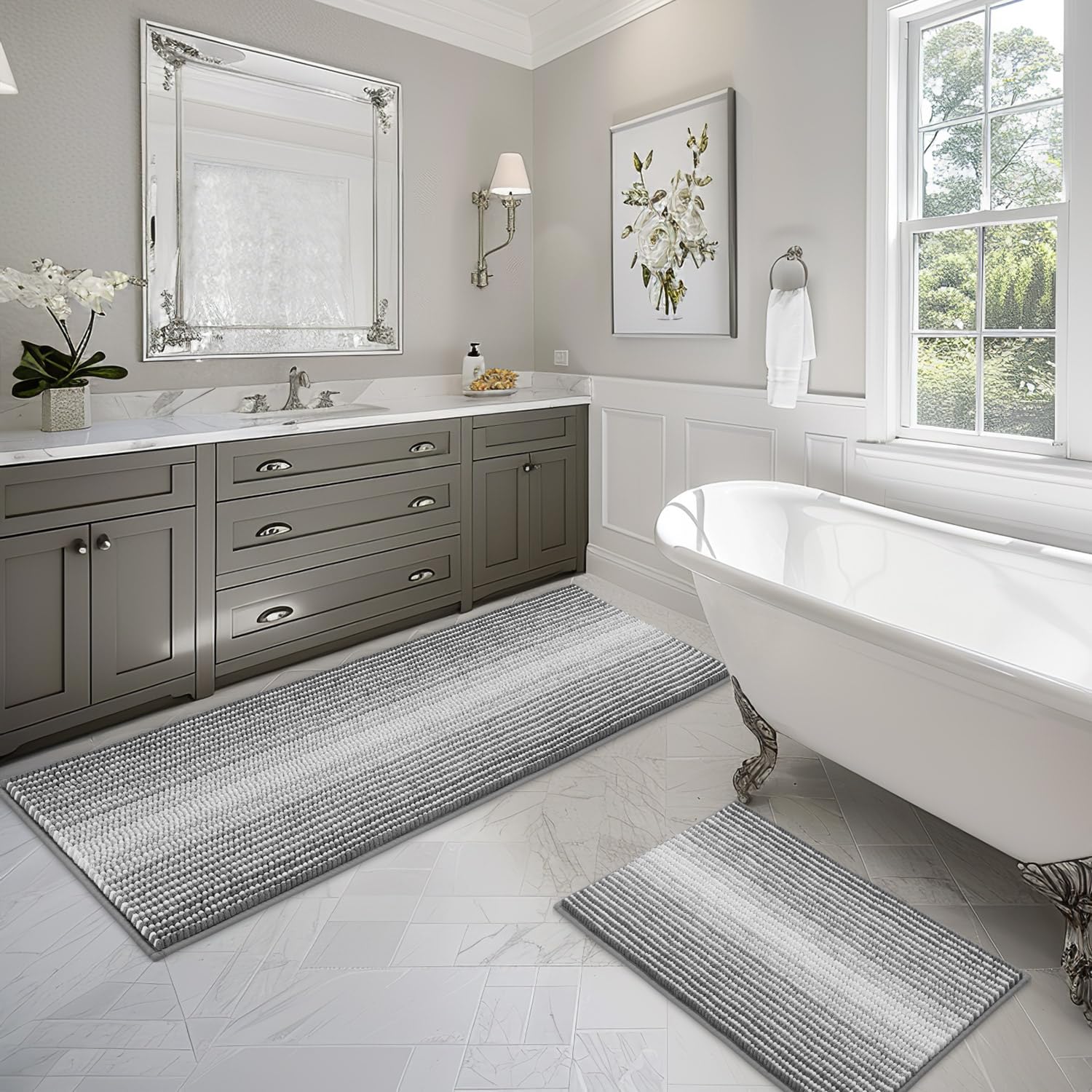 Amazon.com: BSICPRO Bathroom Rugs and Mats Sets, 2 Piece