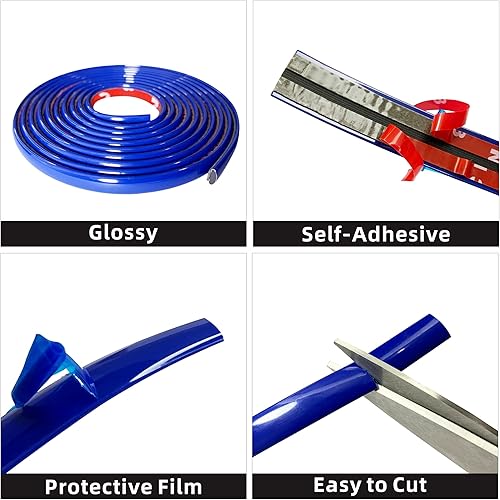 Miniatura 7 de Burlete decorativo para automóvil, autoadhesivo, para exterior e interior, universal, parachoques para salpicadero, ventana, puerta, carrocería, a