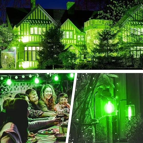 Miniatura 2 de Bombillas LED A19 de color verde, 5 vatios (equivalente a 40W), base E26, para fiesta de boda, Halloween, Navidad, bar, decoración ambiental