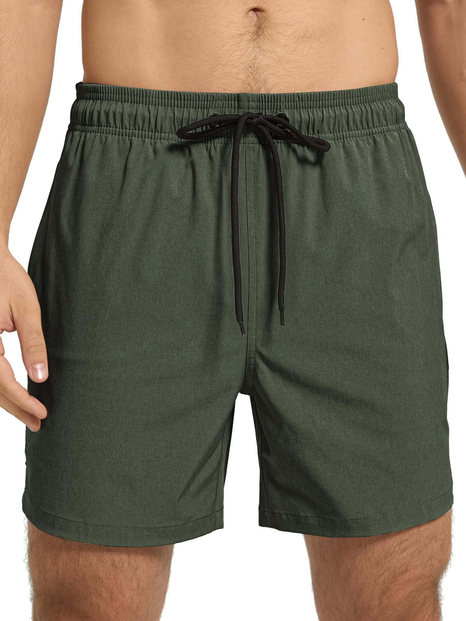 Arcweg Badehose für Herren mit Reißverschlusstasche Atmungsaktiv Wasserabweisend Badeshorts Männer Trainingsshorts Elastisch Verstellbar Mit Tunnelzug Meshfutter